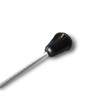 Ophangdraadeind - 3 Fase Rails - Zwart - 1M