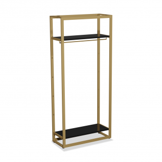 Bigshop KIT8801 - H2400 - 1 span - goud met 2 zwarte planken en confectiestang