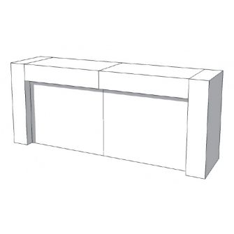 Toonbank U-Frame Thick C-PUH-011-COMP