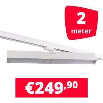LED Railverlichting Easy Focus Wall 60 cm wit 3500K 2 lampen + 2M rails