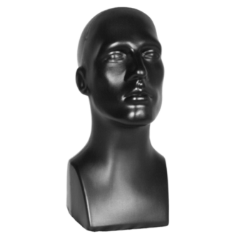 Plastic collection hoofd heer zwart 1510A-04