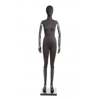 Vintage etalagepop dame merk Gruppo Corso zwart / zwart