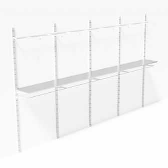 Wandsysteem Laser Wit 4 meter