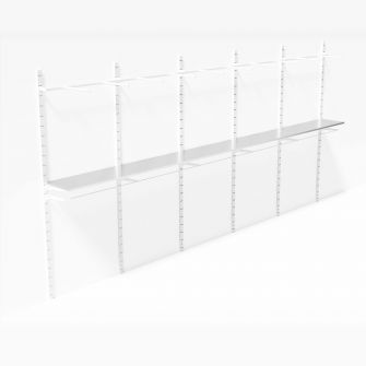 Wandsysteem Laser Wit 5 meter