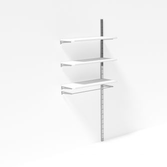 Wandsysteem Laser Chroom 1 meter uitbreiding