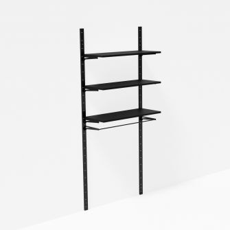 Wandsysteem Laser Zwart 1 meter