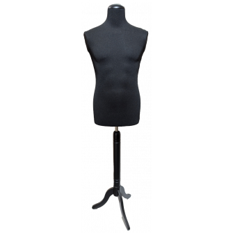 Herenbustes zwart op zwarte driepoot DE ORIGINELE ITALIAANSE!