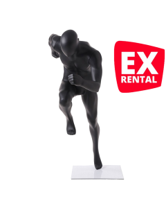 Sport Faceless etalagepop heer mat zwart ZJMS01-BLACK EXM RENTAL