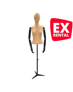 Vintage 1/2 torso dame merk Gruppo Corso coffee/zwart EX RENTAL